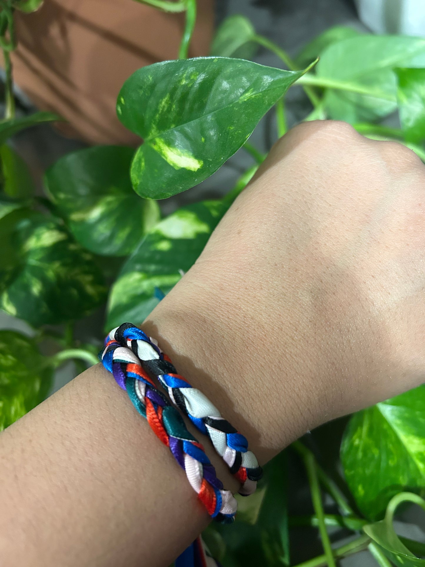 Handmade 7-Color Amulet Braided Wrist Bracelet – Blessed for Protection