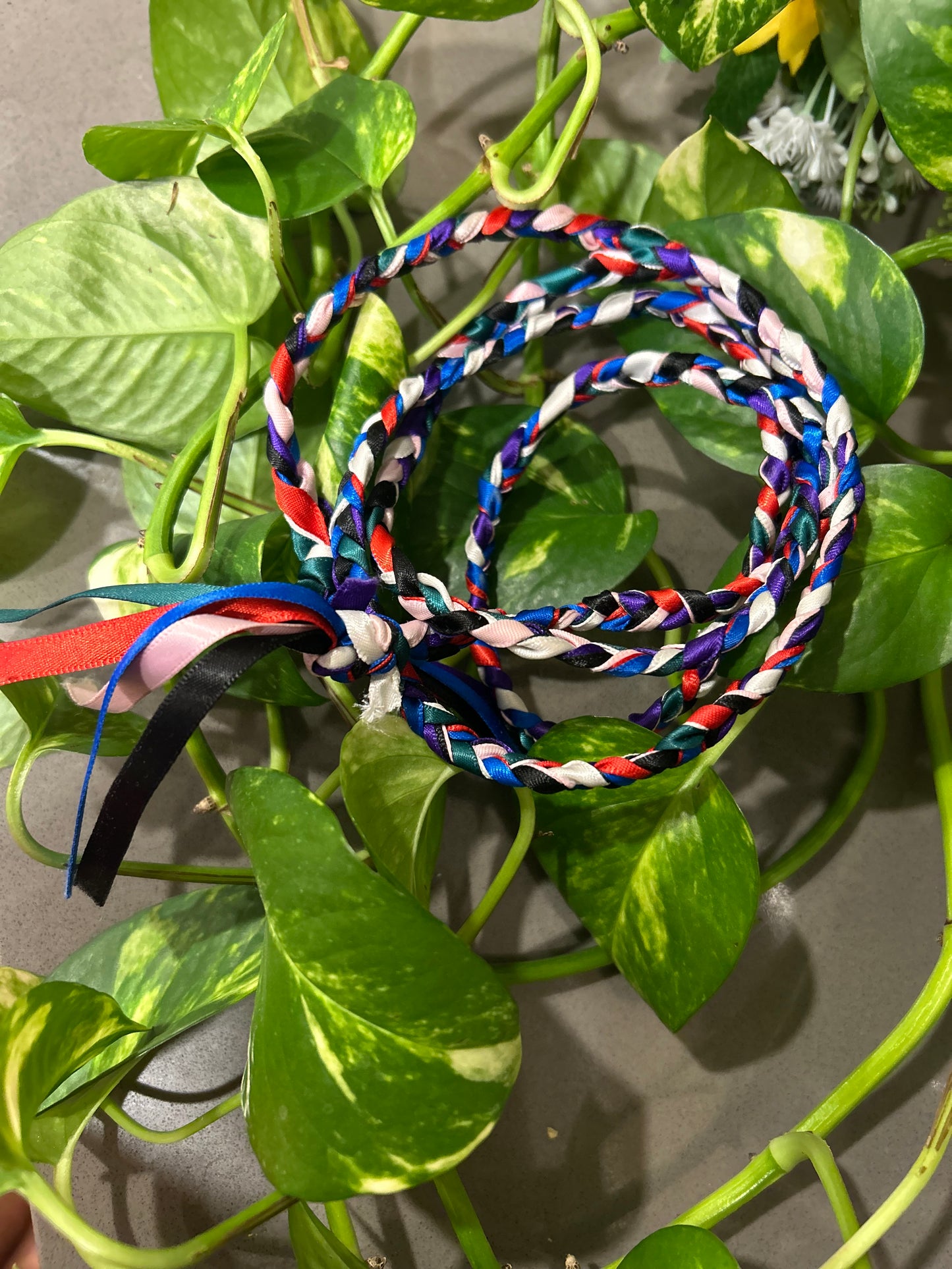 Handmade 7-Color Amulet Braided Wrist Bracelet – Blessed for Protection